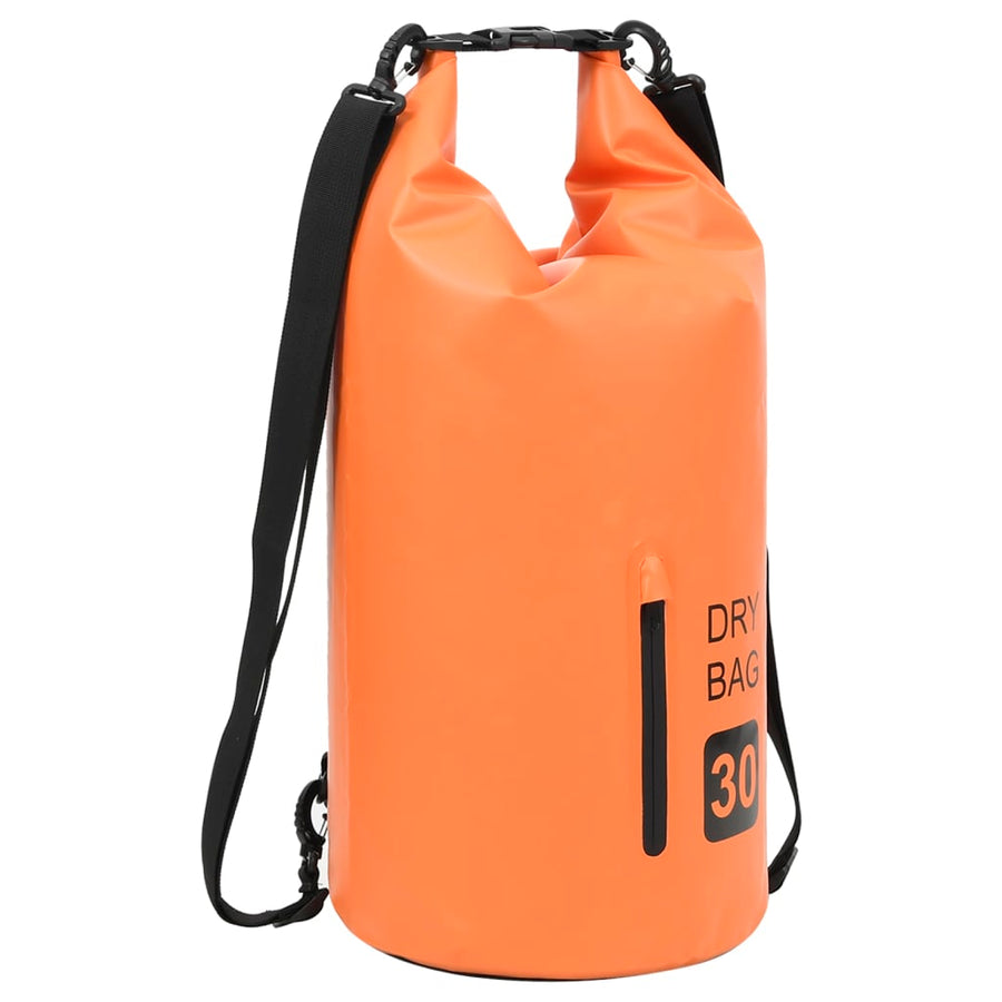 Drybag Met Rits 30 L Pvc Oranje 30 l