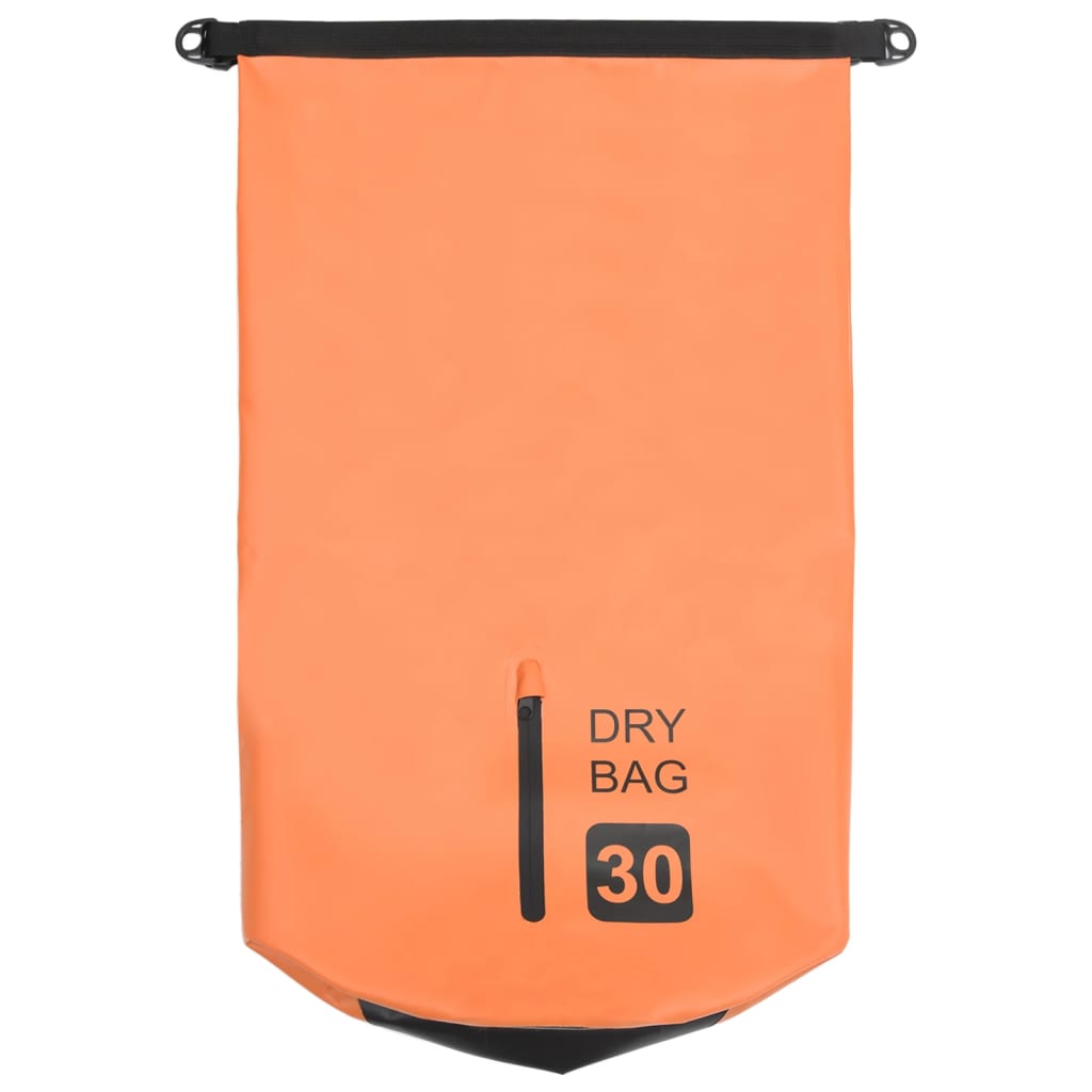Drybag Met Rits 30 L Pvc Oranje 30 l