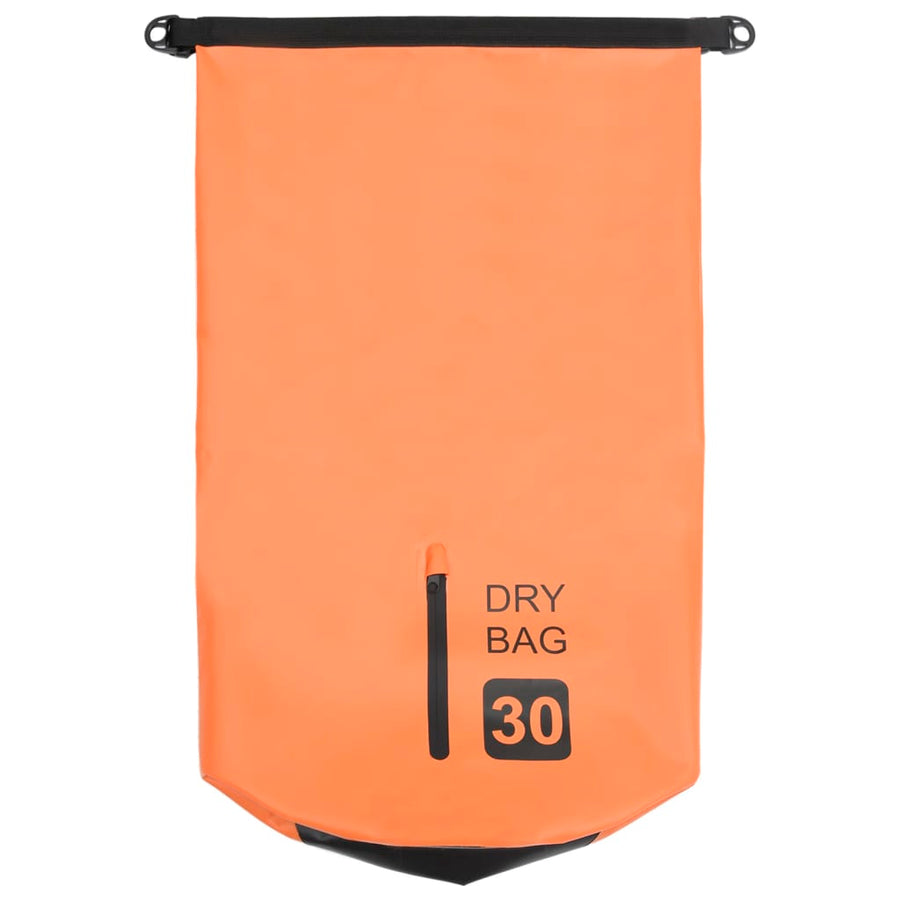 Drybag Met Rits 30 L Pvc Oranje 30 l