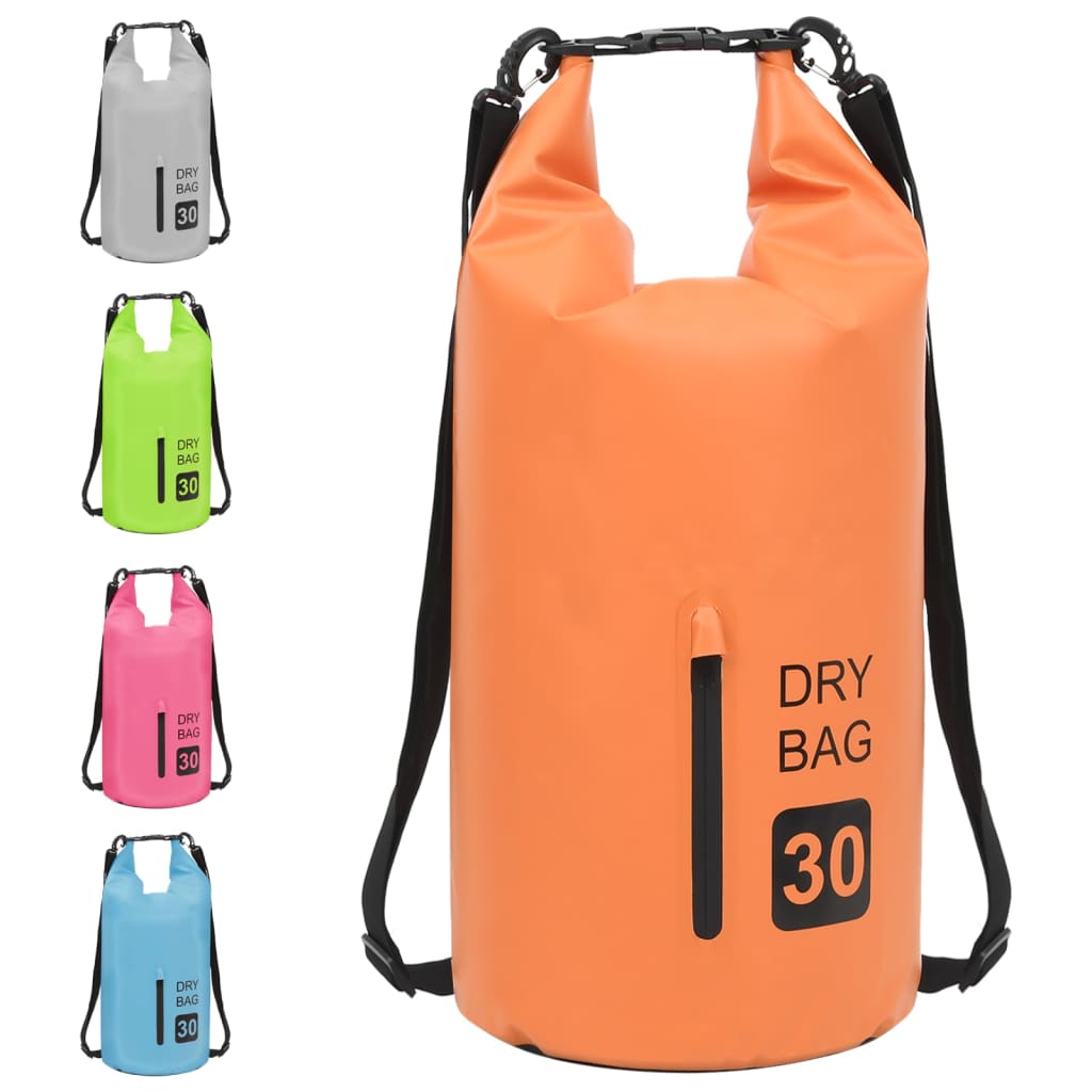 Drybag Met Rits 30 L Pvc Oranje 30 l