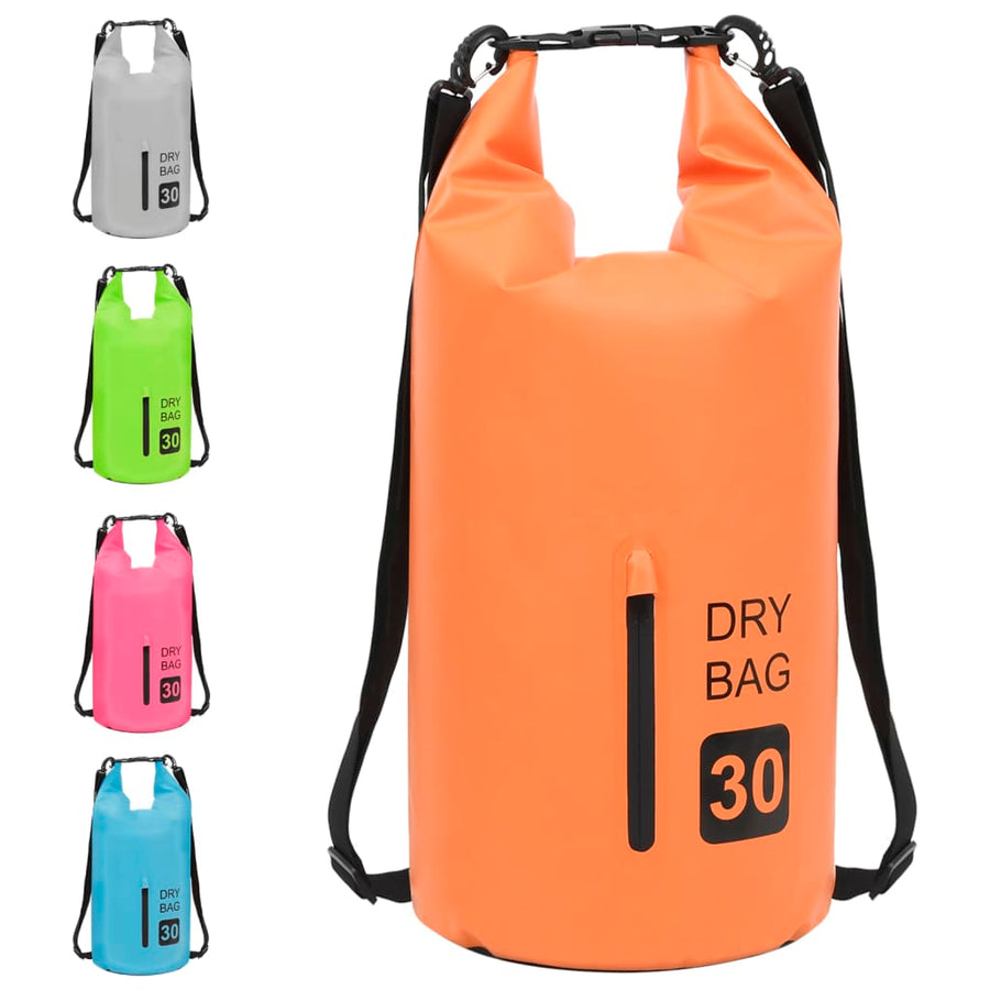 Drybag Met Rits 30 L Pvc Oranje 30 l