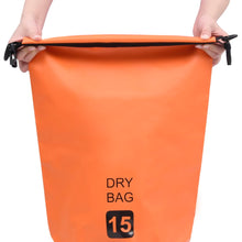 Drybag 15 L PVC oranje