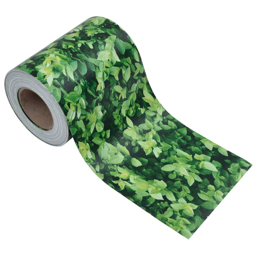 Tuinscherm 70x0,19 m PVC groen 70 x 0.19 m Bladpatroon