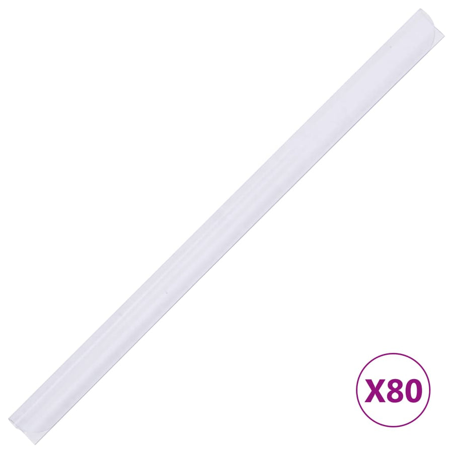 Tuinschermen 4 st 35x0,19 m PVC groen 140 x 0.19 m Bladpatroon