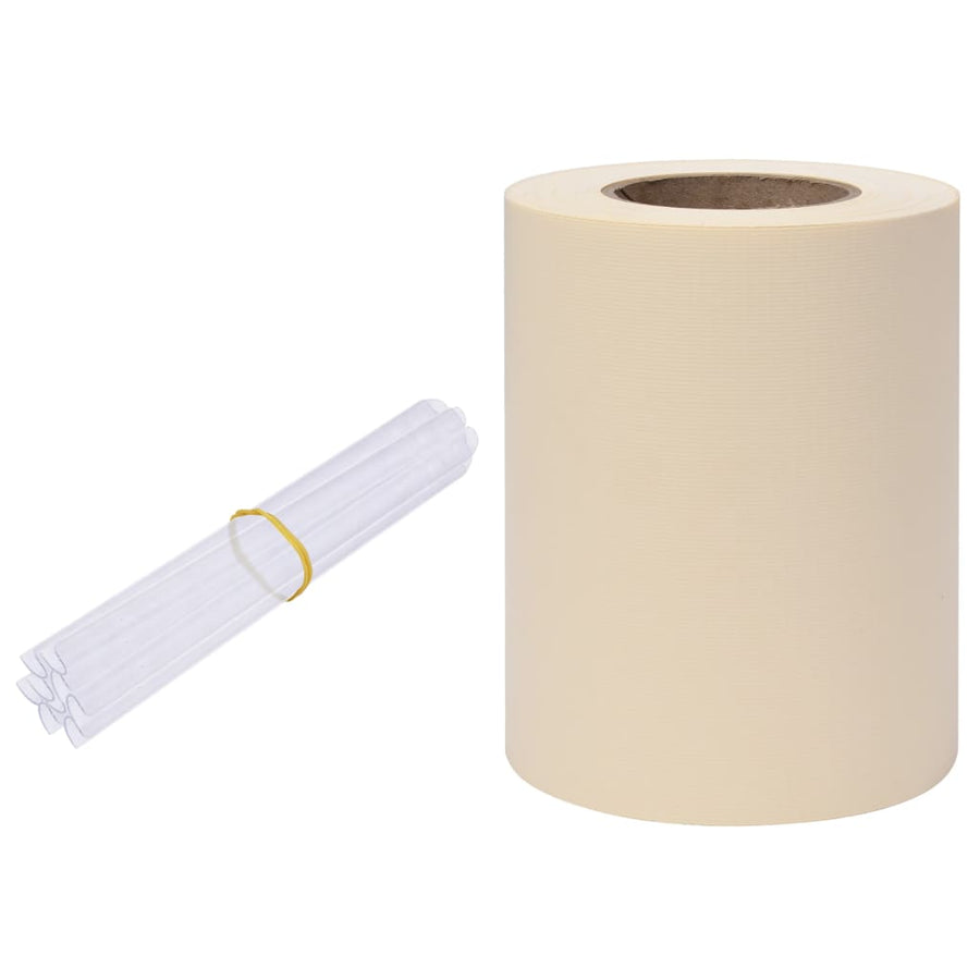 Tuinscherm 35x0,19 m PVC crème 35 x 0.19 m Crème