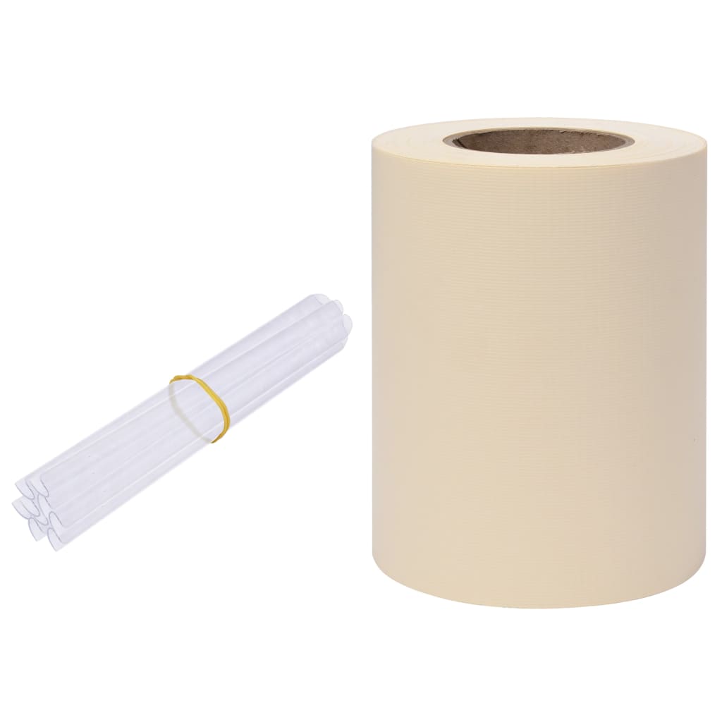 Tuinscherm 70x0,19 m PVC crèmekleurig 70 x 0.19 m Crème