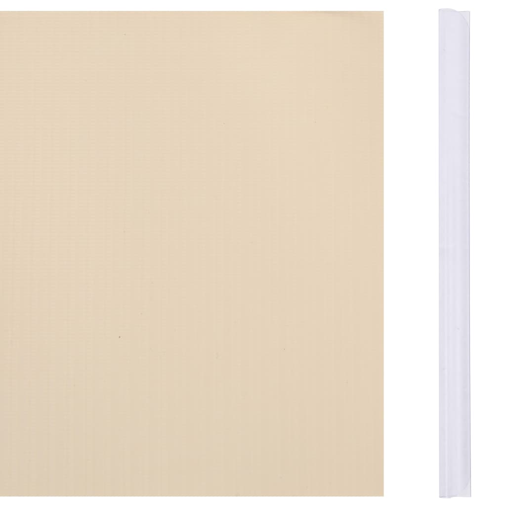 Tuinscherm 70x0,19 m PVC crèmekleurig 70 x 0.19 m Crème