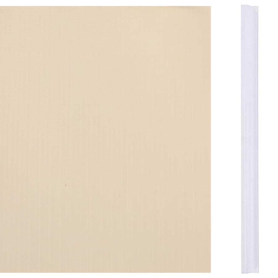 Tuinscherm 70x0,19 m PVC crèmekleurig 70 x 0.19 m Crème