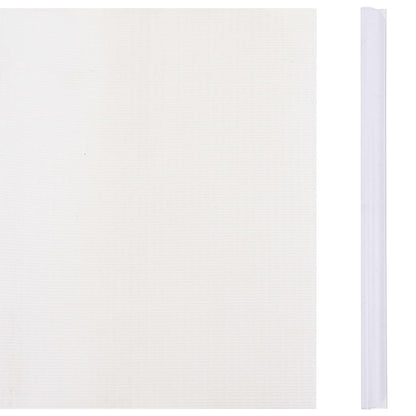 Tuinschermen 4 st 35x0,19 m PVC wit 140 x 0.19 m Wit