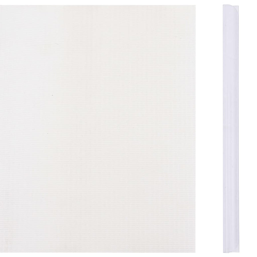 Tuinschermen 4 st 35x0,19 m PVC wit 140 x 0.19 m Wit