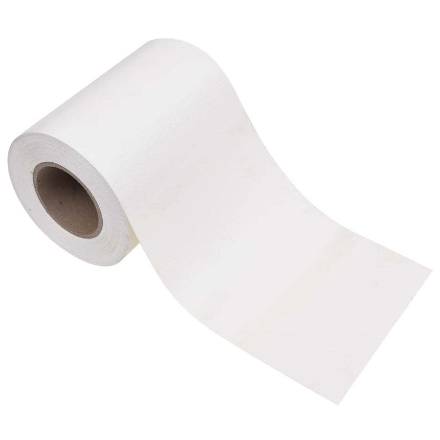 Tuinschermen 4 st 35x0,19 m PVC wit 140 x 0.19 m Wit