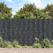 Tuinscherm 70x19 cm grijs PVC