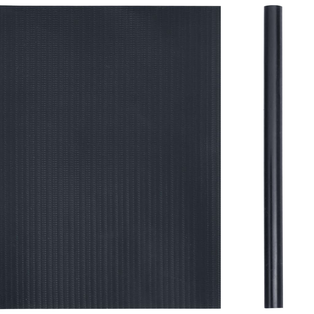 Tuinscherm 35x0,19 m PVC mat donkergrijs 35 x 0.19 m Donkergrijs