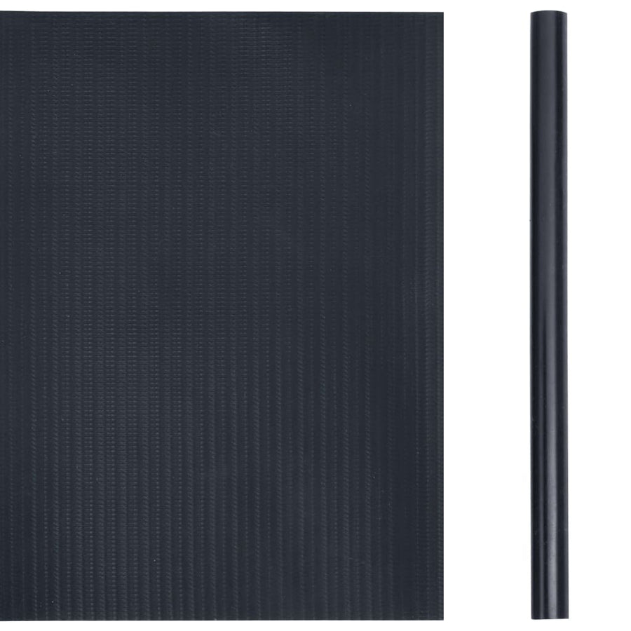 Tuinscherm 35x0,19 m PVC mat donkergrijs 35 x 0.19 m Donkergrijs
