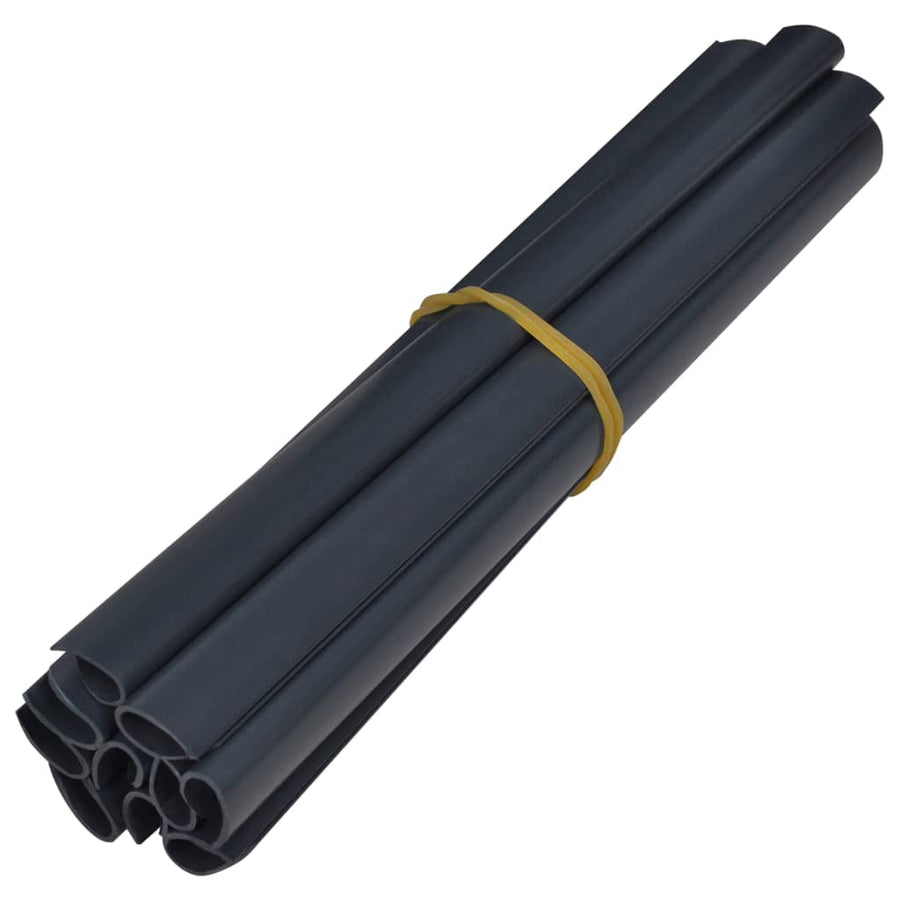 Tuinscherm 35x0,19 m PVC mat donkergrijs 35 x 0.19 m Donkergrijs