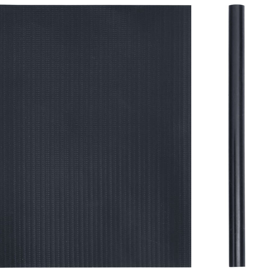 Tuinschermen 4 st 35x0,19 m PVC mat donkergrijs 140 x 0.19 m Donkergrijs