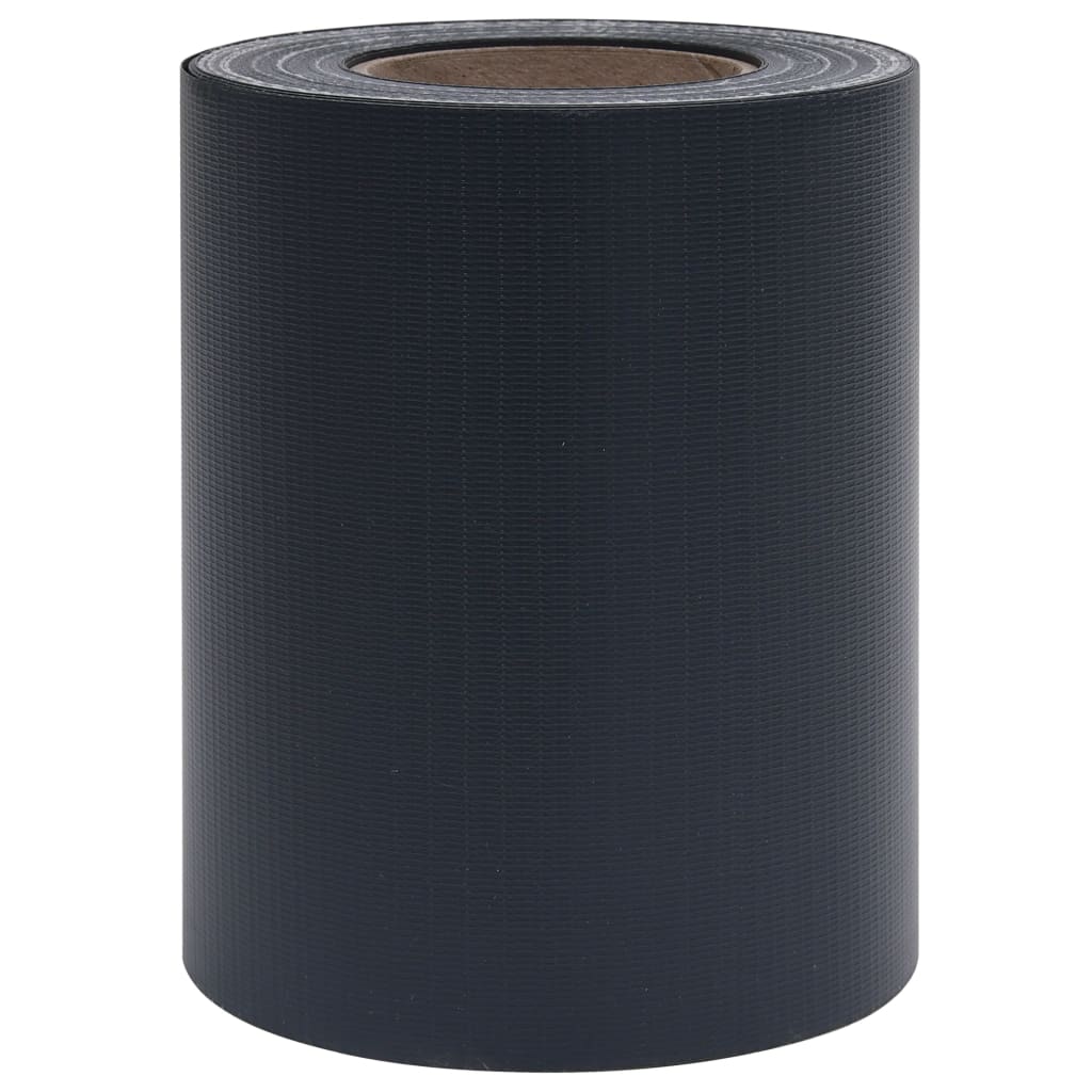 Tuinschermen 4 st 35x0,19 m PVC mat donkergrijs 140 x 0.19 m Donkergrijs