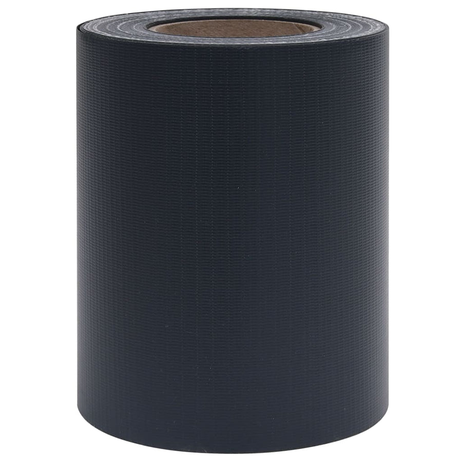 Tuinschermen 4 st 35x0,19 m PVC mat donkergrijs 140 x 0.19 m Donkergrijs