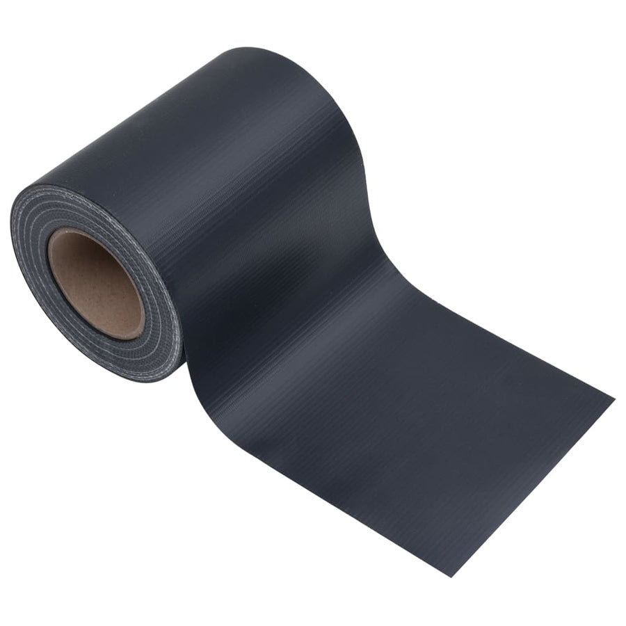 Tuinschermen 4 st 35x0,19 m PVC mat donkergrijs 140 x 0.19 m Donkergrijs