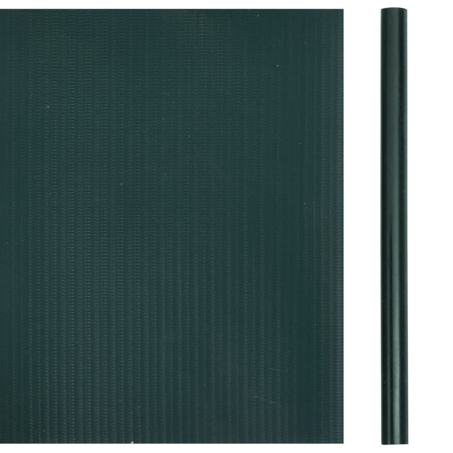 Tuinschermen 4 st 35x0,19 m PVC matgroen 140 x 0.19 m matte green