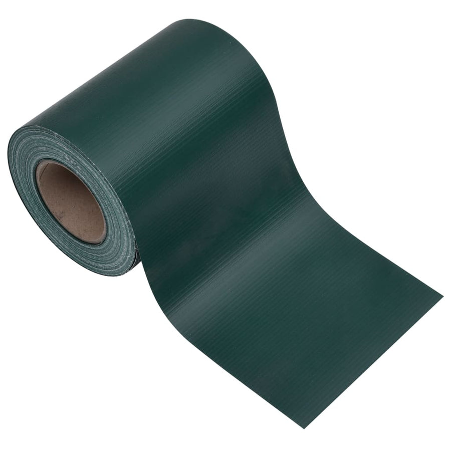 Tuinschermen 4 st 35x0,19 m PVC matgroen 140 x 0.19 m matte green
