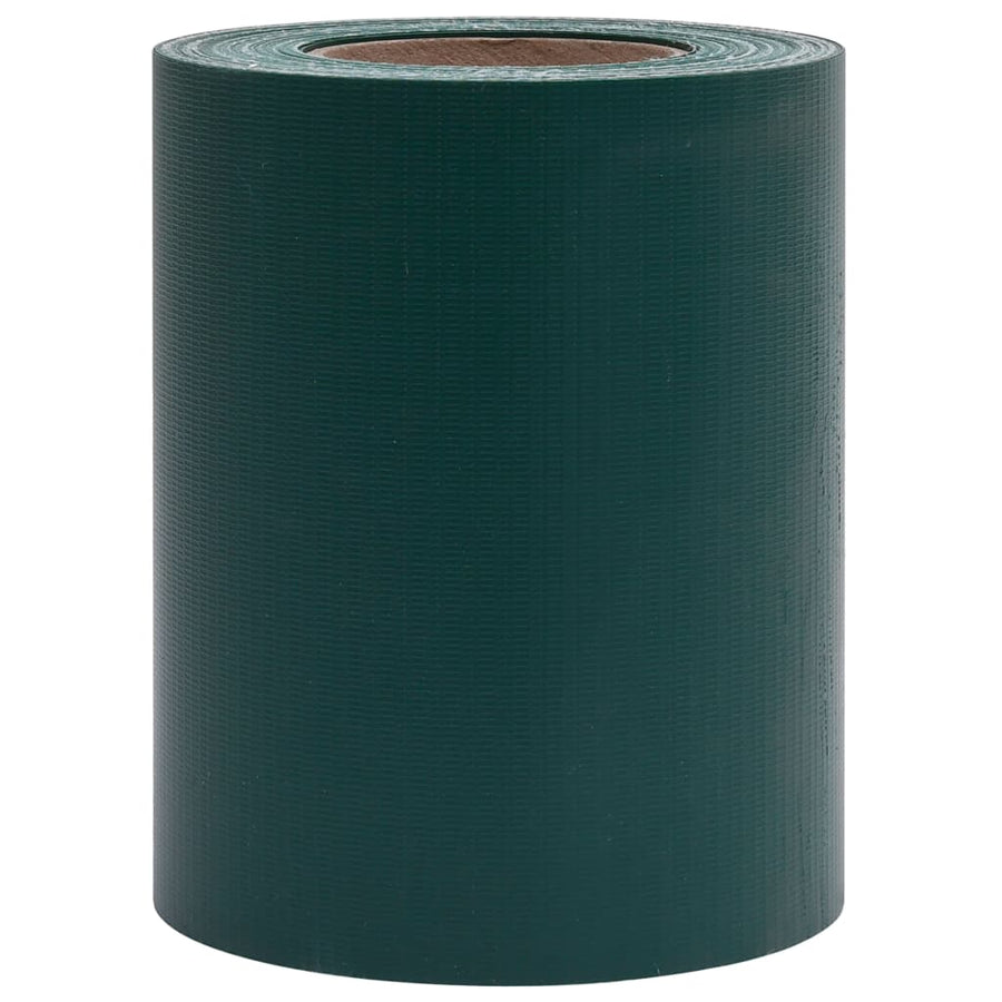 Tuinschermen 4 st 35x0,19 m PVC matgroen 140 x 0.19 m matte green
