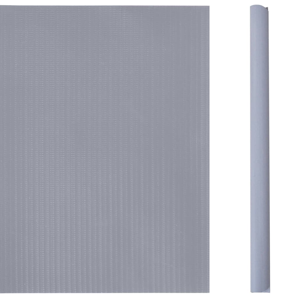 Tuinscherm 35x0,19 m PVC mat lichtgrijs 35 x 0.19 m matte light grey