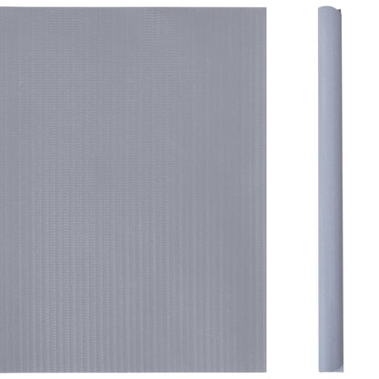 Tuinscherm 35x0,19 m PVC mat lichtgrijs 35 x 0.19 m matte light grey