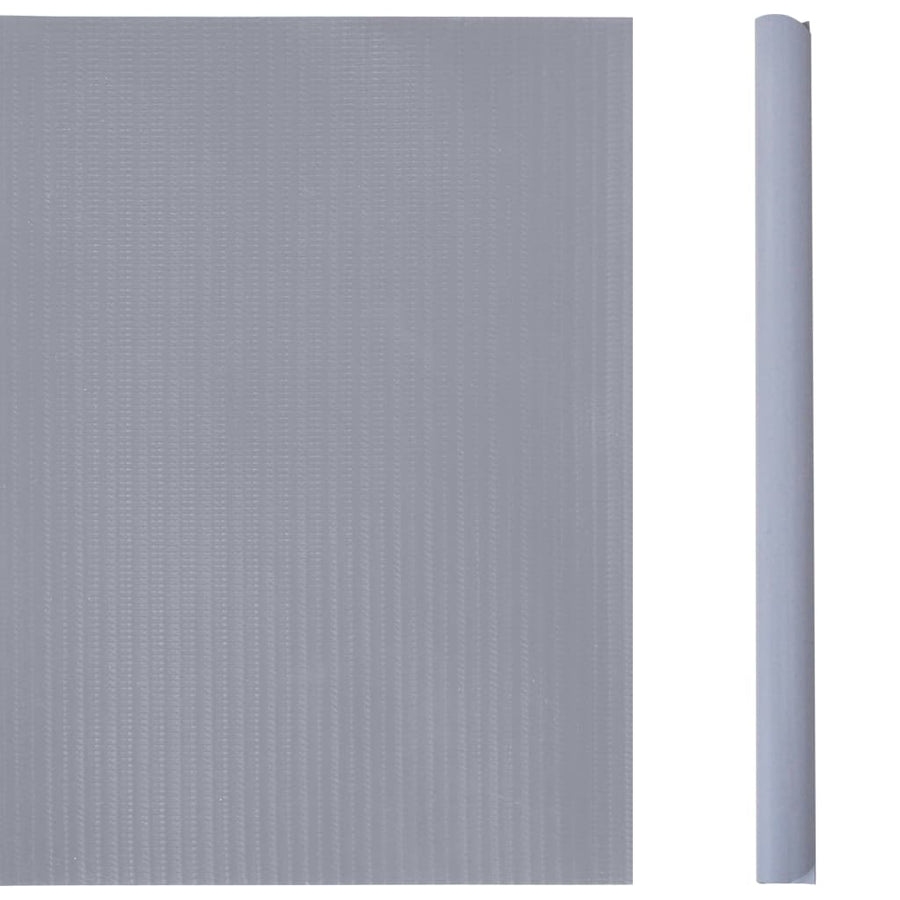 Tuinscherm 35x0,19 m PVC mat lichtgrijs 35 x 0.19 m matte light grey