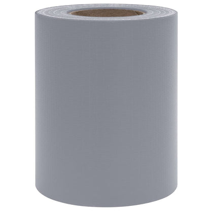 Tuinscherm 35x0,19 m PVC mat lichtgrijs 35 x 0.19 m matte light grey