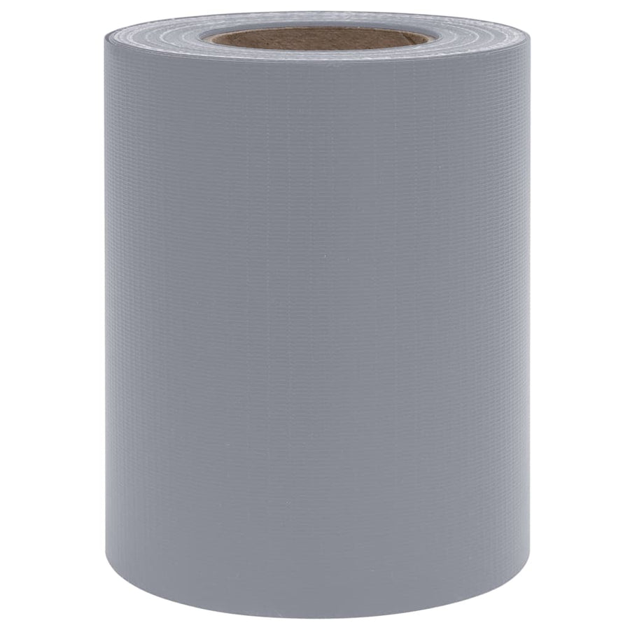 Tuinscherm 35x0,19 m PVC mat lichtgrijs 35 x 0.19 m matte light grey