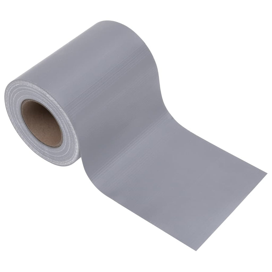 Tuinscherm 35x0,19 m PVC mat lichtgrijs 35 x 0.19 m matte light grey