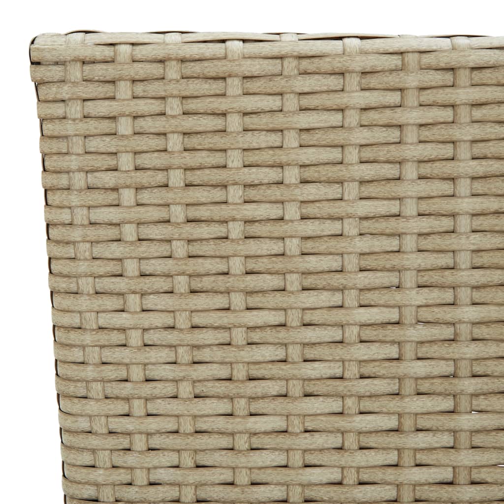 Tuinstoelen Poly Rattan Beige
