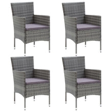 Tuinstoelen Poly Rattan Grijs