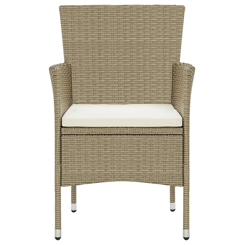Tuinstoelen Poly Rattan Beige