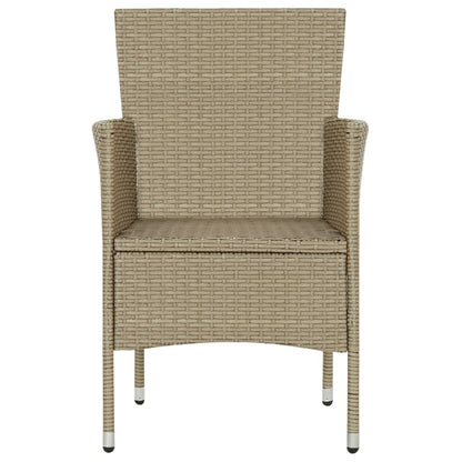 Tuinstoelen Poly Rattan Beige