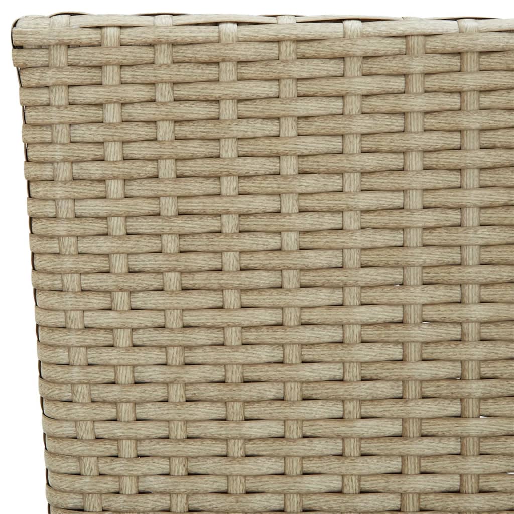 Tuinstoelen Poly Rattan Beige