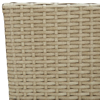 Tuinstoelen Poly Rattan Beige
