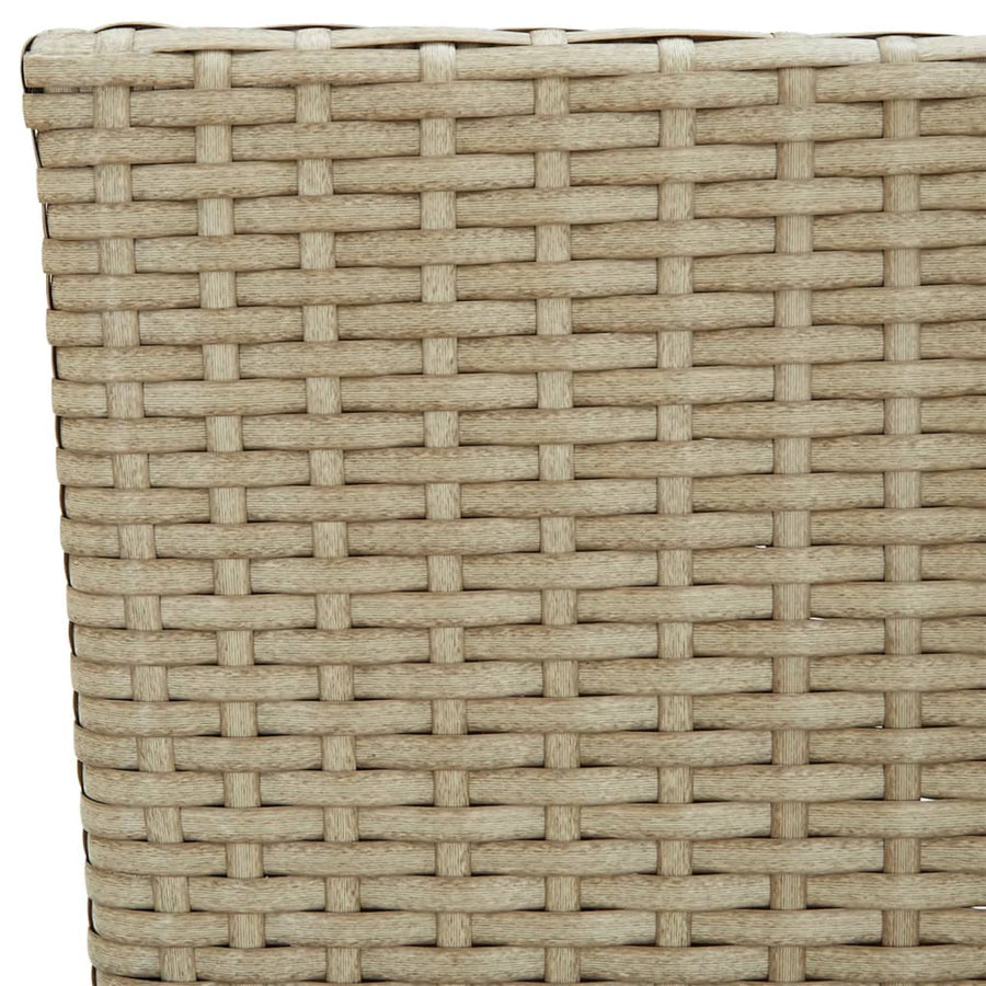 Tuinstoelen Poly Rattan Beige