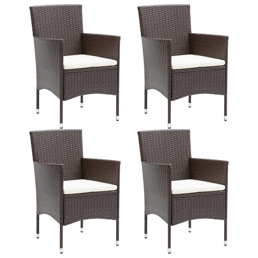Tuinstoelen Poly Rattan Bruin