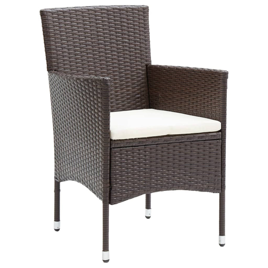 Tuinstoelen Poly Rattan Bruin