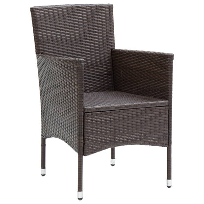 Tuinstoelen Poly Rattan Bruin