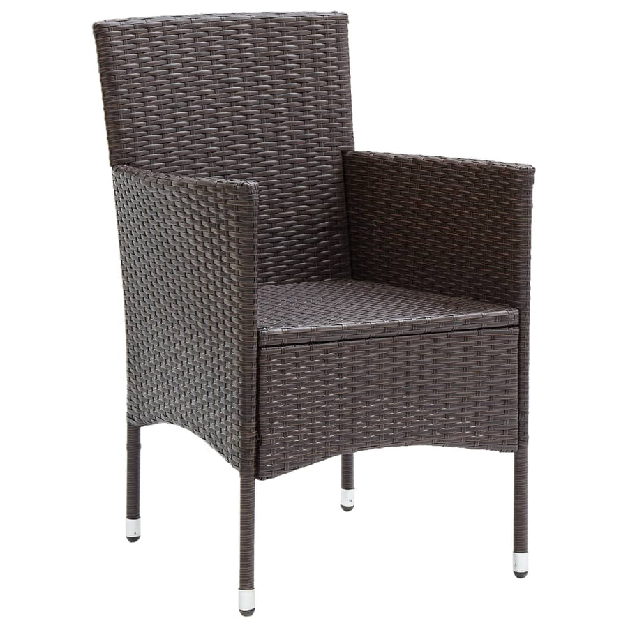 Tuinstoelen Poly Rattan Bruin