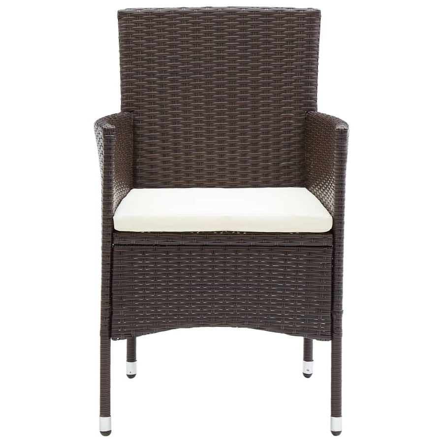Tuinstoelen Poly Rattan Bruin