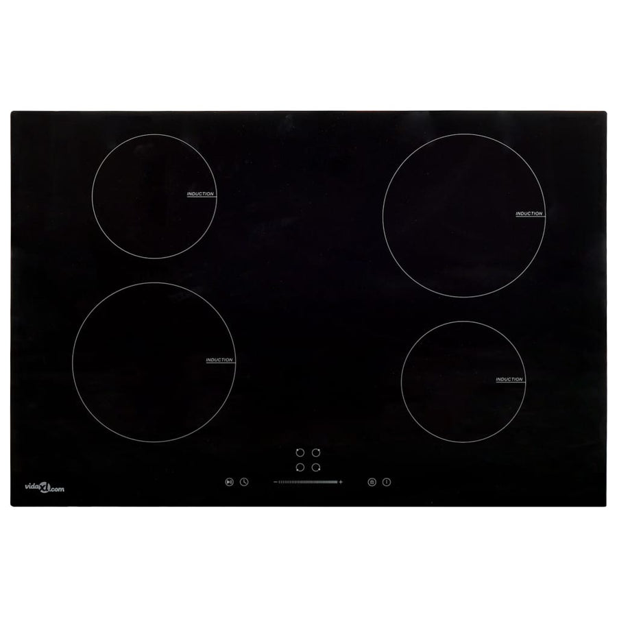 Inductiekookplaat 4 Zones Aanraakbediening Glas 77 cm 7000 w
