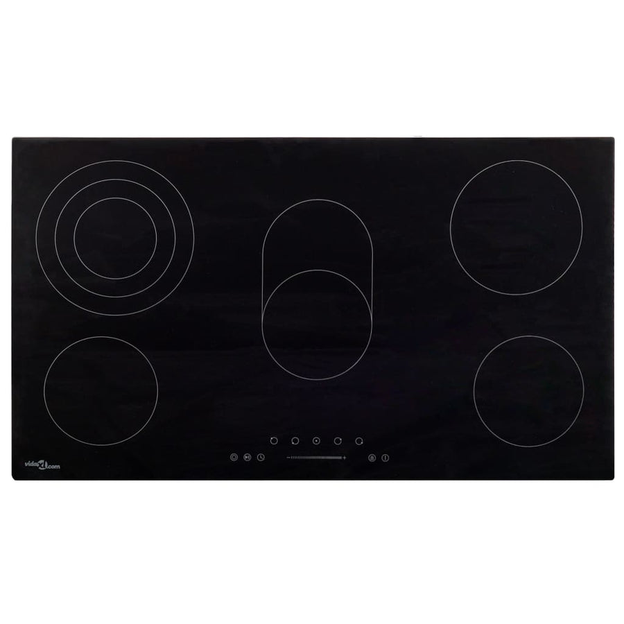 Keramische Kookplaat 5 Kookzones Aanraakbediening 77 cm 8500 w