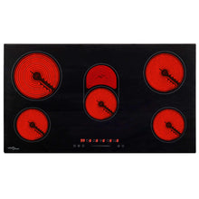 Keramische Kookplaat 5 Kookzones Aanraakbediening 77 cm 8500 w