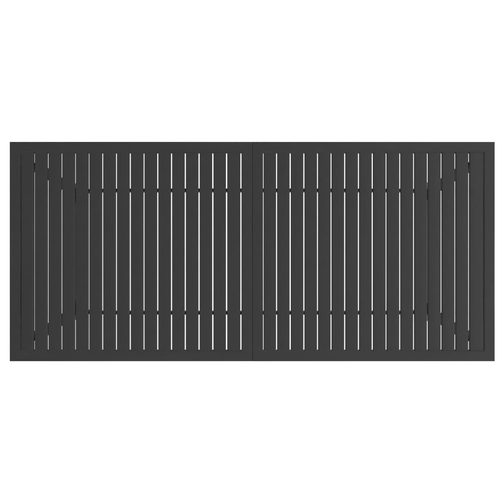 Tuintafel Staal 190 x 80 x 72 cm