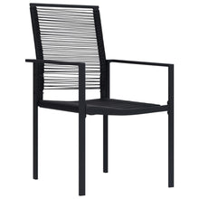 Tuinstoelen Pvc-Rattan Zwart 4