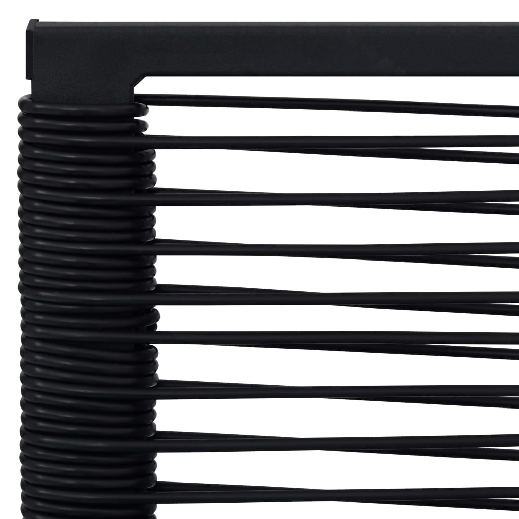 Tuinstoelen Pvc-Rattan Zwart 4